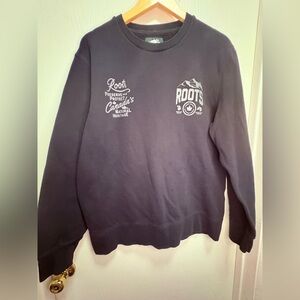 Roots Men's Dark Gray Crewneck Sweater